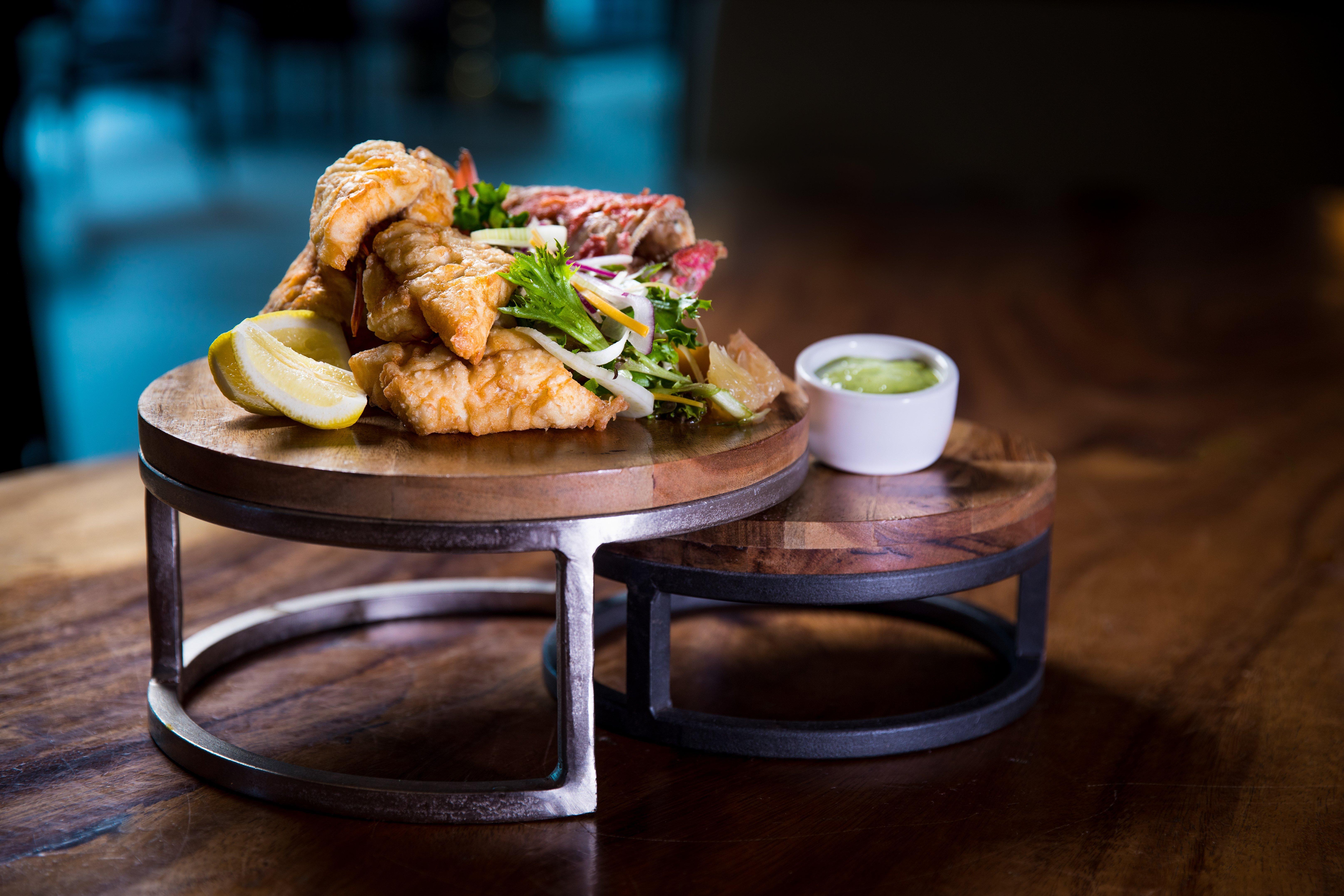 Kimpton Epic Hotel By Ihg Miami Bagian luar foto A prawn and lobster salad